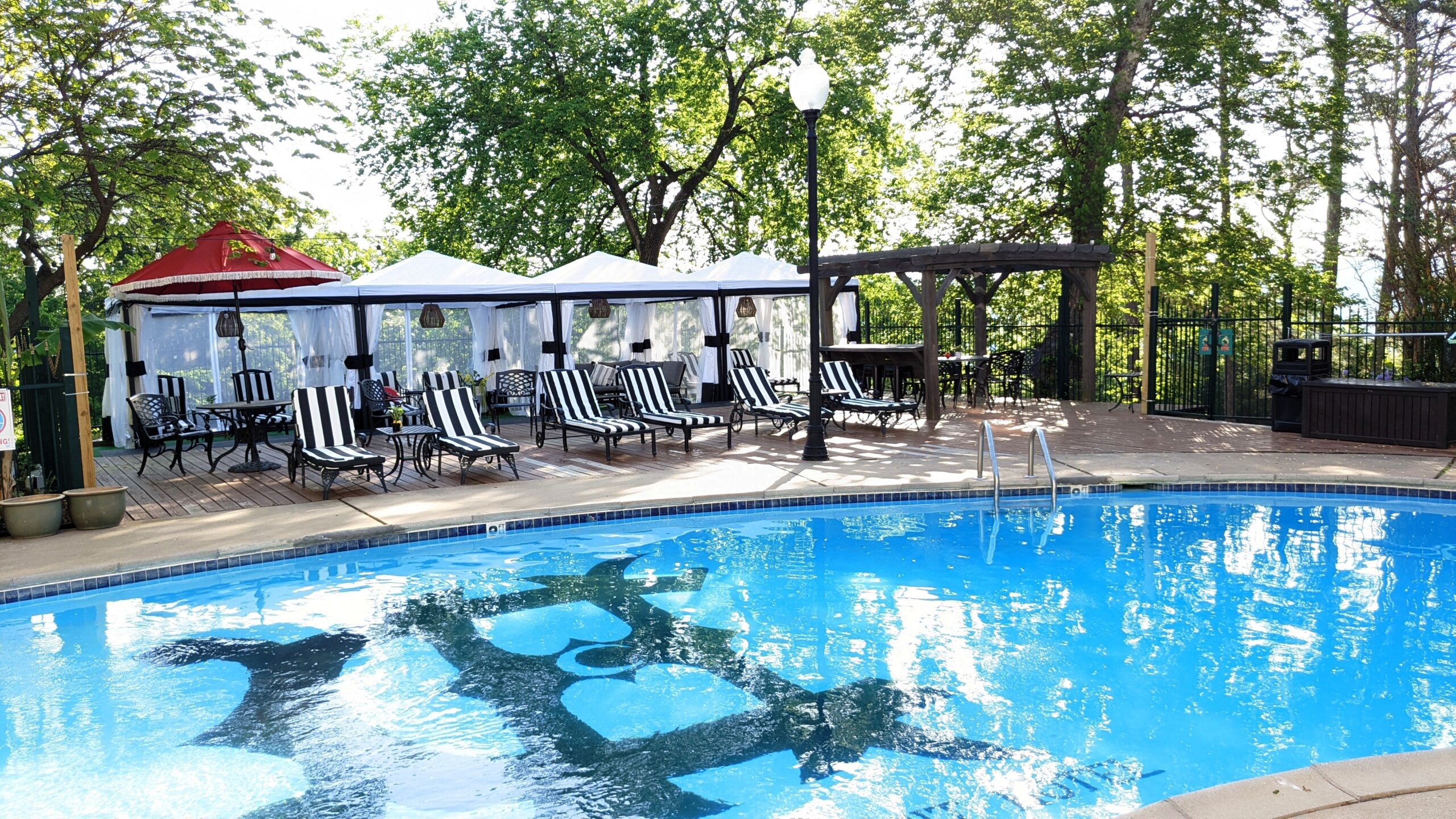 The Crescent Hotel pool.